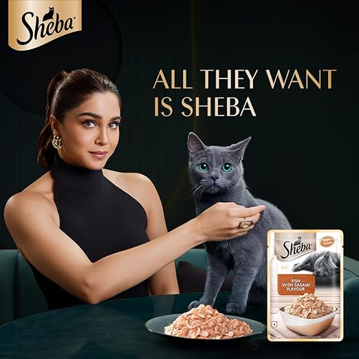 Sheba Rich Premium Adult (1+ Years) Wet Cat Food, Fish with Sasami Flavour, 35 g Pouch (Pack of 12), High-moisture wet food for healthy hydration - Image 3