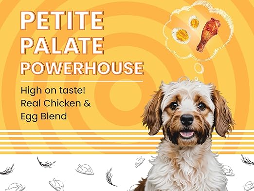 BARK OUT LOUD Essentials Small & Mini Breed Adult Dog Food Real Chicken & Egg | Gluten-Free, Prebiotics & Fish Oil for Immunity | Dry Dog Food for Shihtzu, Poodle - 1 Kg Visit the BARK OUT LOUD Store - Image 3