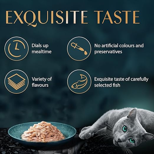 Sheba Rich Premium Adult (1+ Years) Wet Cat Food, Fish with Sasami Flavour, 35 g Pouch (Pack of 12), High-moisture wet food for healthy hydration - Image 4